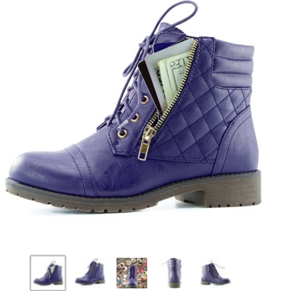 💜 Purple Military Boots 👢